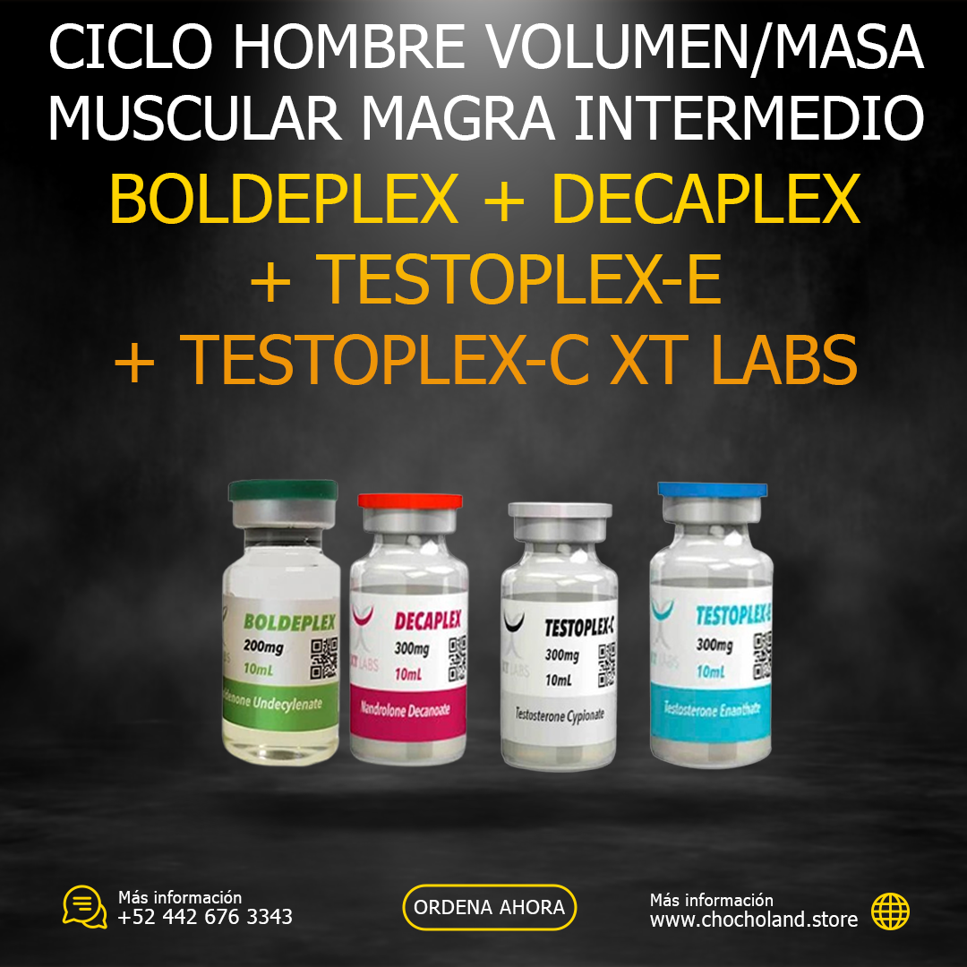 Ciclo Hombre Volumen-Masa Magra Intermedio Testosterona Cipionato XT LABS