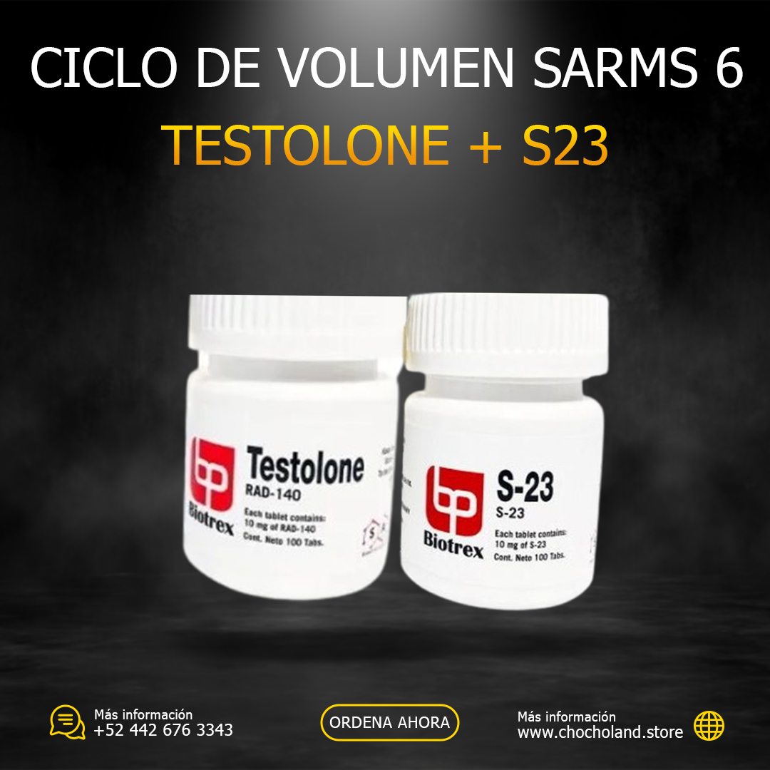 Ciclo de Volumen SARMs 6 (Testolone + S23)