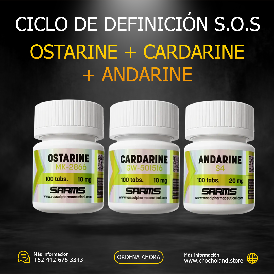 Ciclo de Definición S.O.S (Ostarine + Cardarine + Andarine)